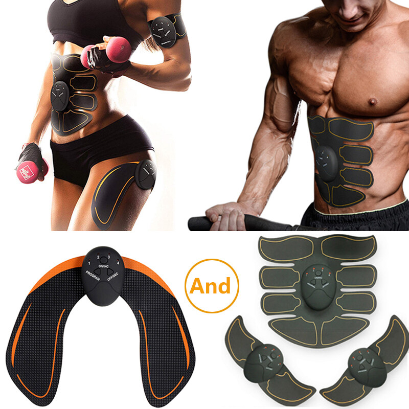 Muscle Stimulator ABS Hip Trainer EMS Abdominal Belt Electrostimulator Muscular Exercise Home Gym Equipment Electrostimulation