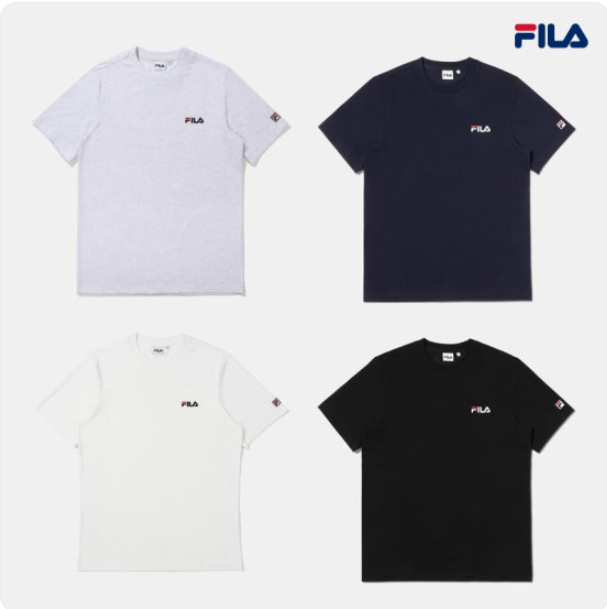 [FILA ] 100％ Authentic small linear short sleeve t-shirt
